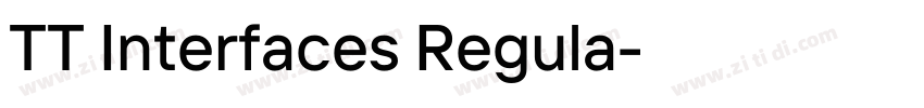 TT Interfaces Regula字体转换 TT Interfaces Regula字体转换